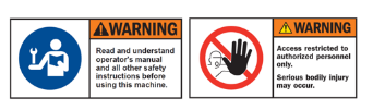 warning labels are an important punching machine safety feature